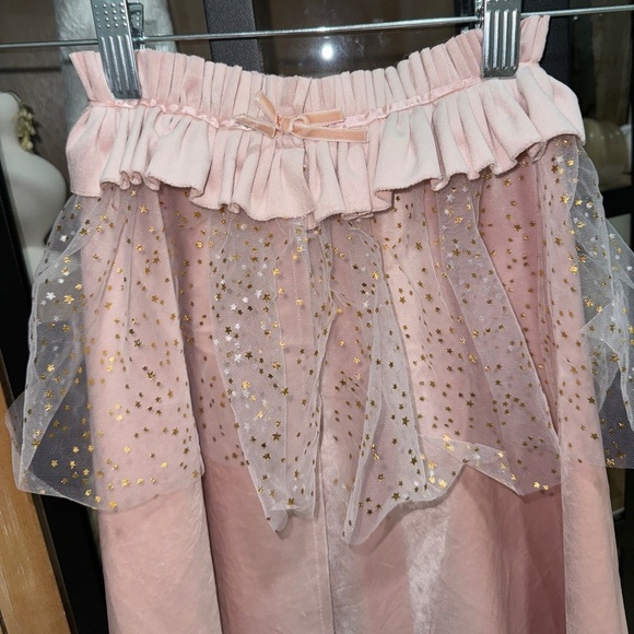 Zara Kids costume tulle glitter princess cape costume bow girls ballerina blush - Picture 5 of 9